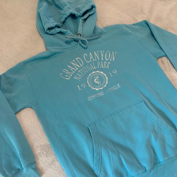 Grand Canyon National Park Hoodie Sweatshirt Light Blue Size Small - Picture 3 of 16
